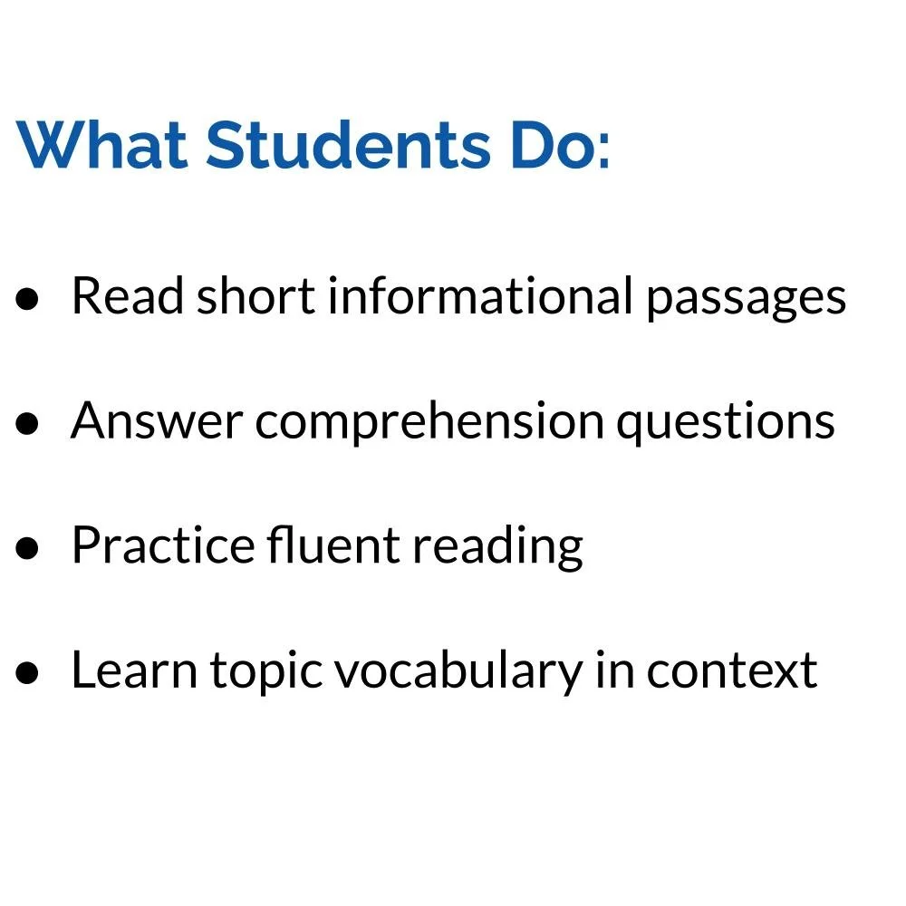 IEP-Aligned Science Reading Passages – Space (Fluency & Comprehension ...