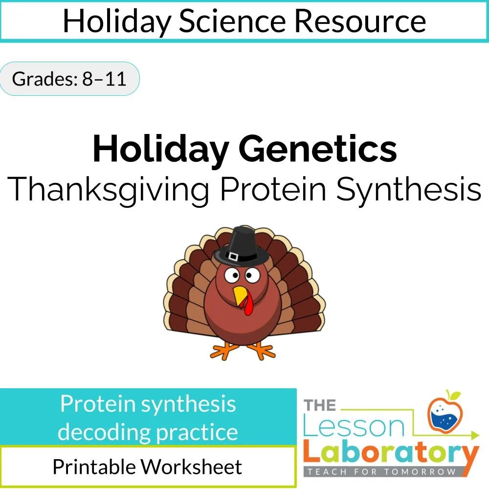 Thanksgiving Protein Synthesis Practice | DNA Transcription & Translation