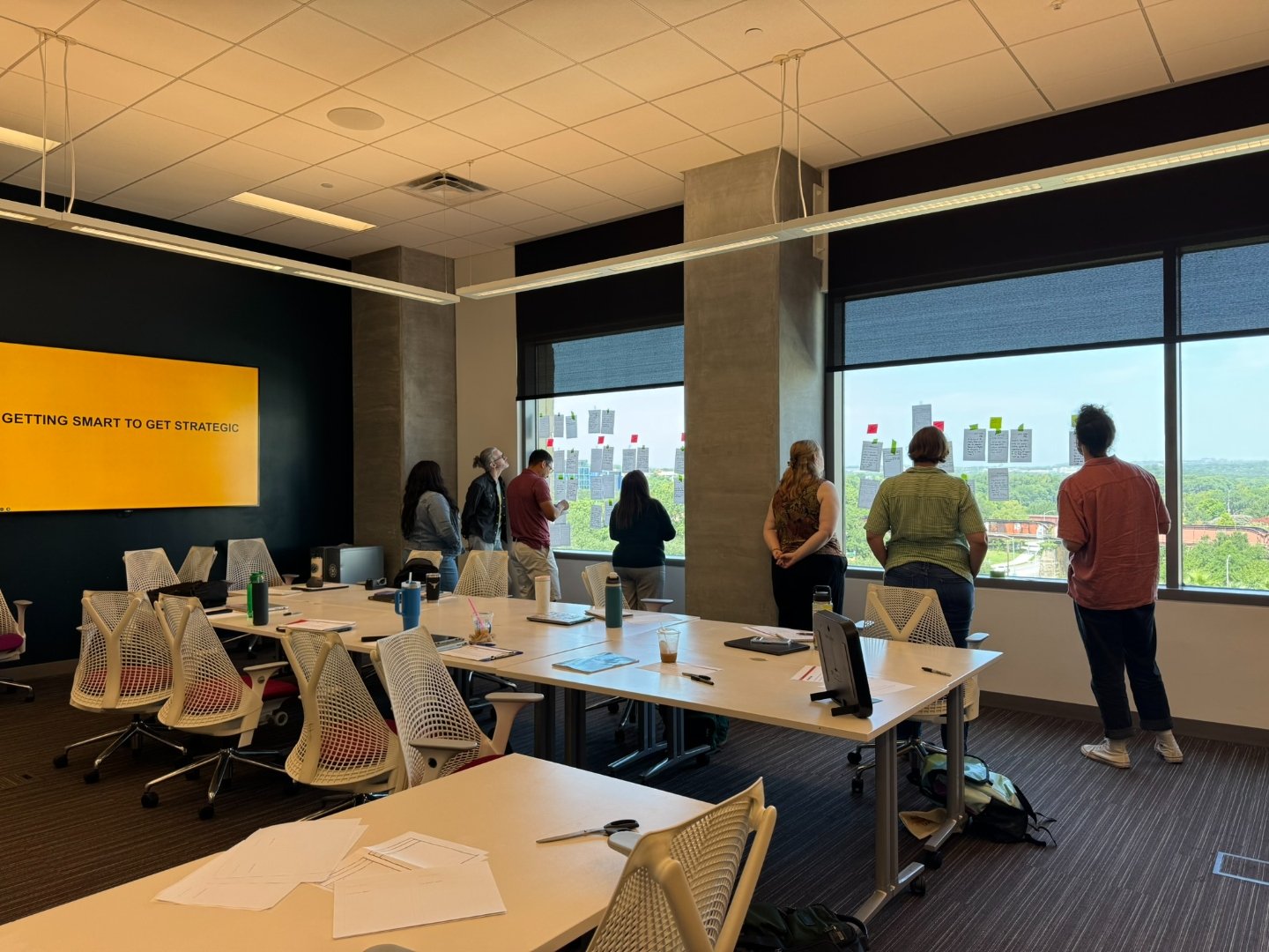 David presenting Get Smart activity with UT Austin team