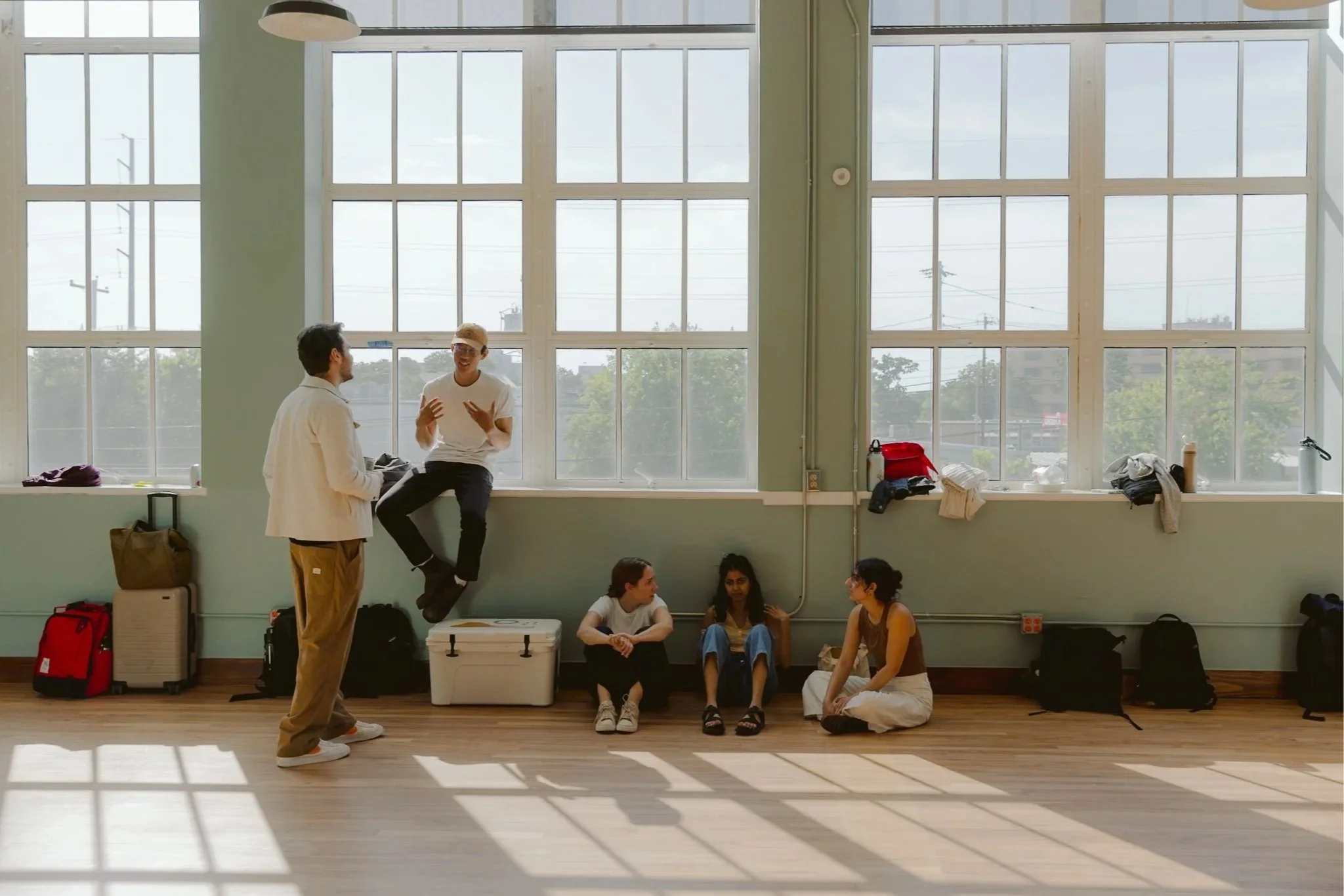 Group of Design Fellows chatting