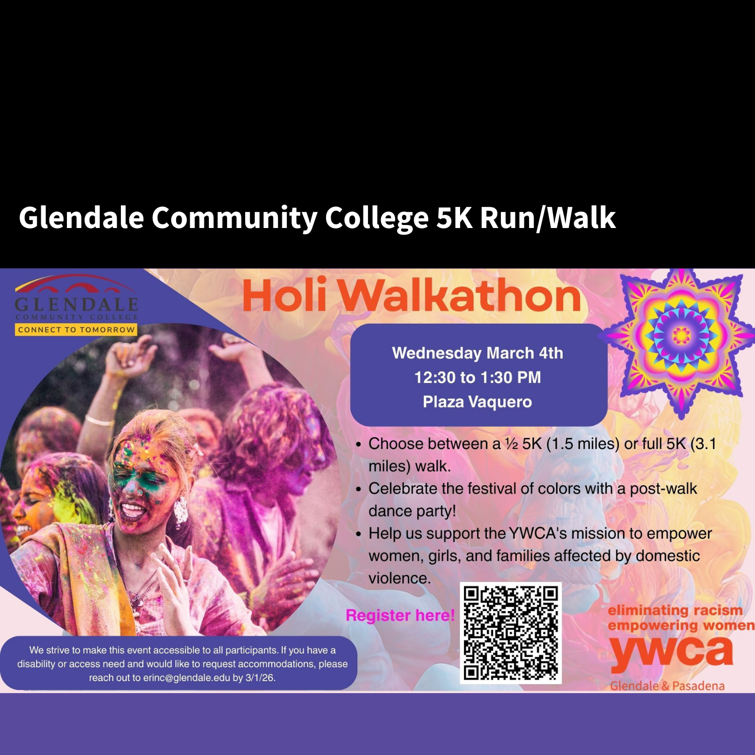 Glendale Community College 5K Run/Walk