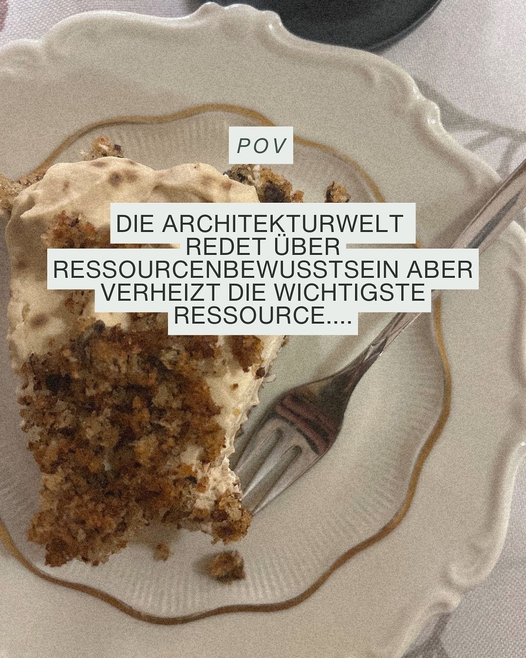 Es macht mich w&uuml;tend und fassungslos wenn ich h&ouml;re was Frauen nach wie vor im Architetkurberuf erleben.

Ich habe die Architektur hinter mir gelassen,
als ich erkannte, dass man zwar von Nachhaltigkeit sprach,
aber dabei die Menschen verga&