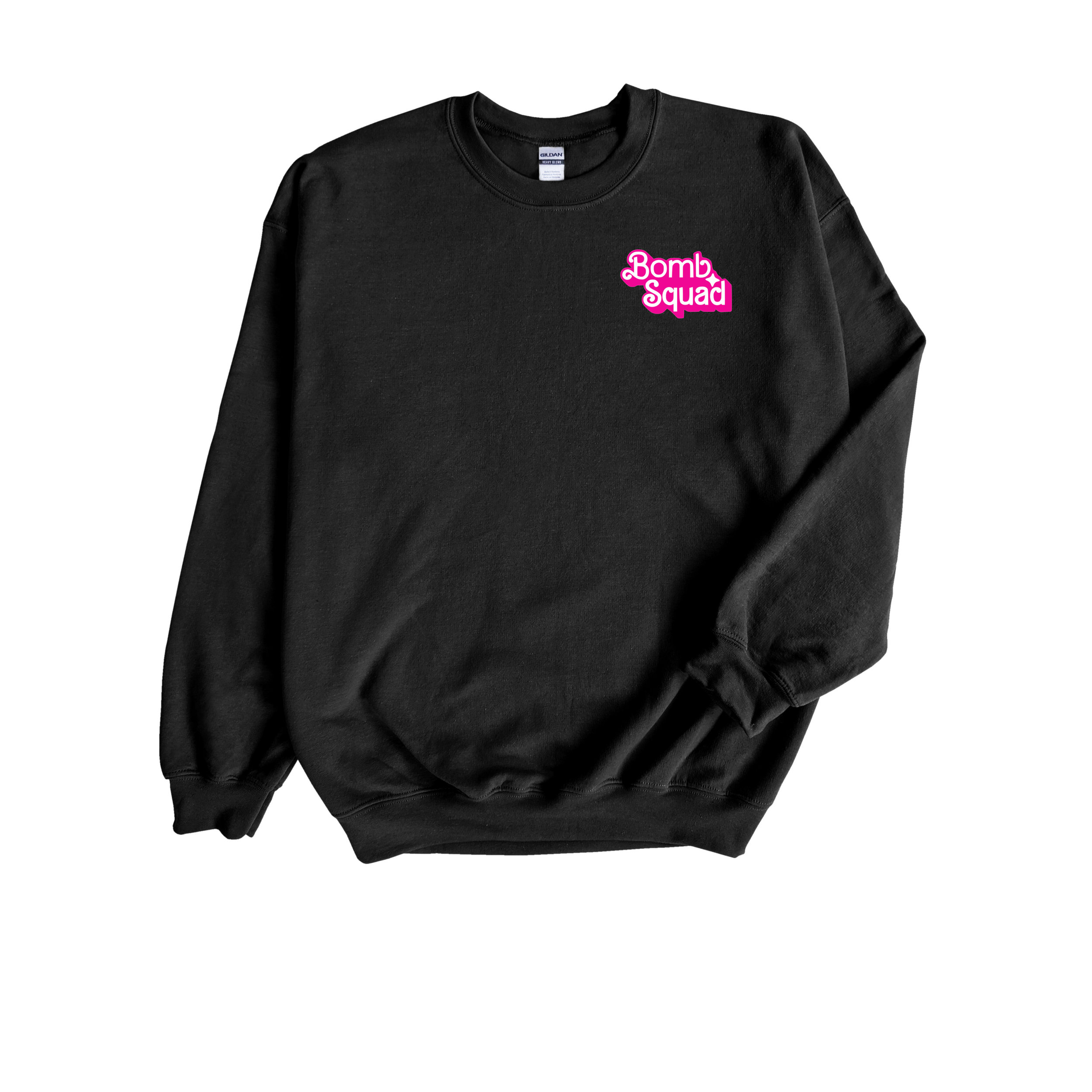 Barbie Bomb Squad Black Front Sweatshirt.png