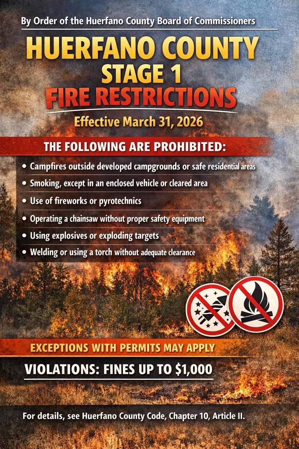 🔥 Stage 1 Fire Restrictions