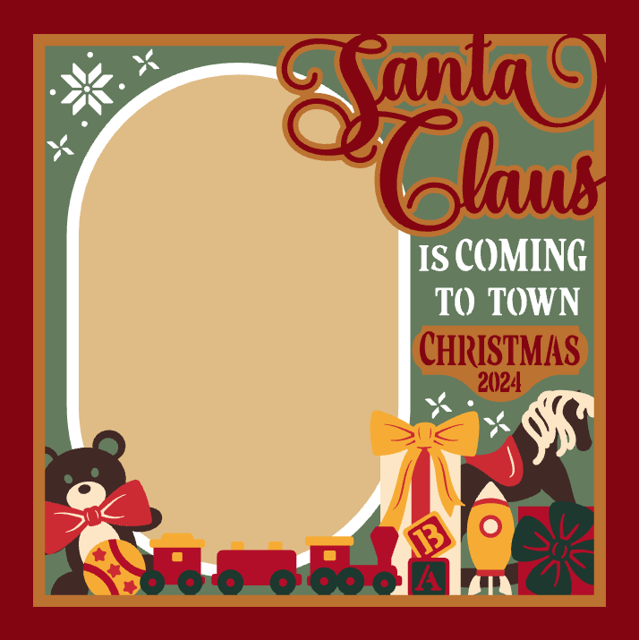 Santa Picture Frame