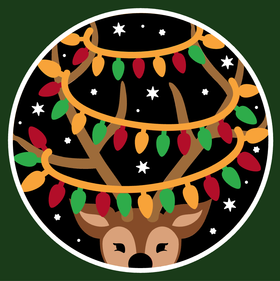 Reindeer with Lights