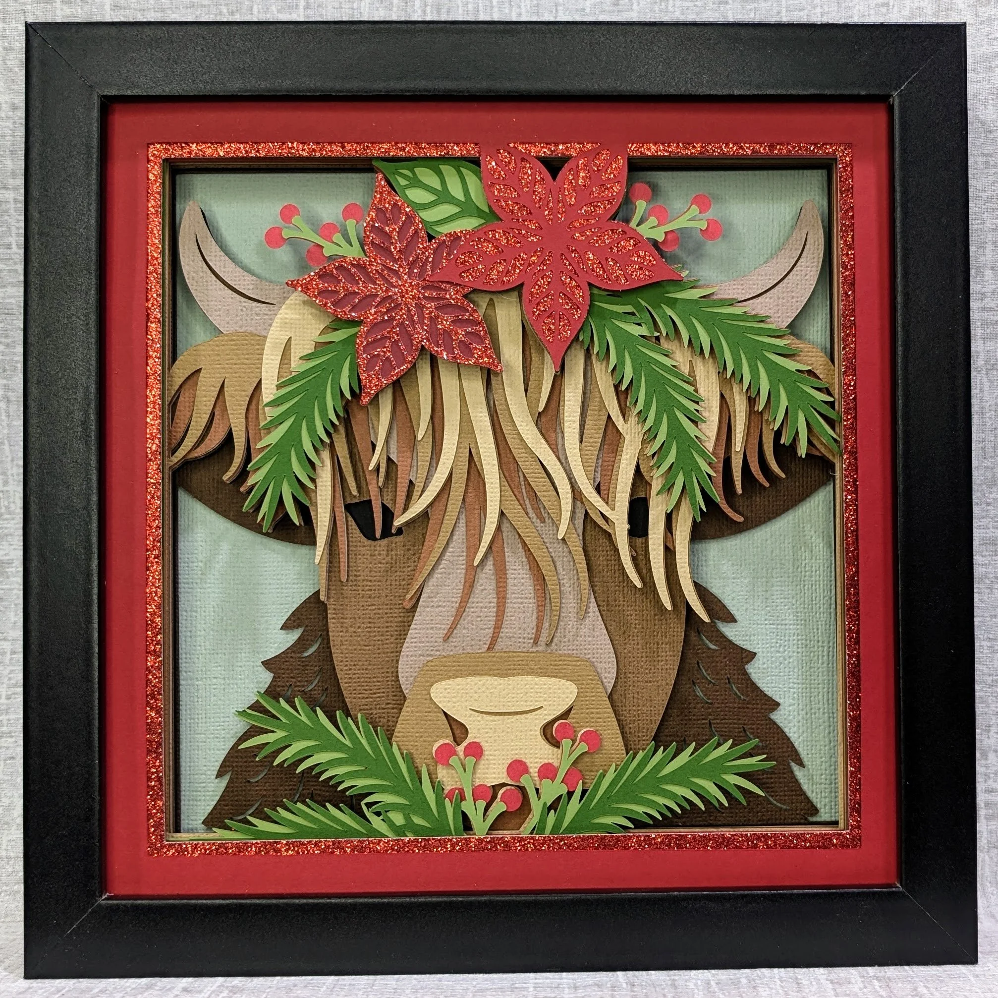 Christmas Highland Cow