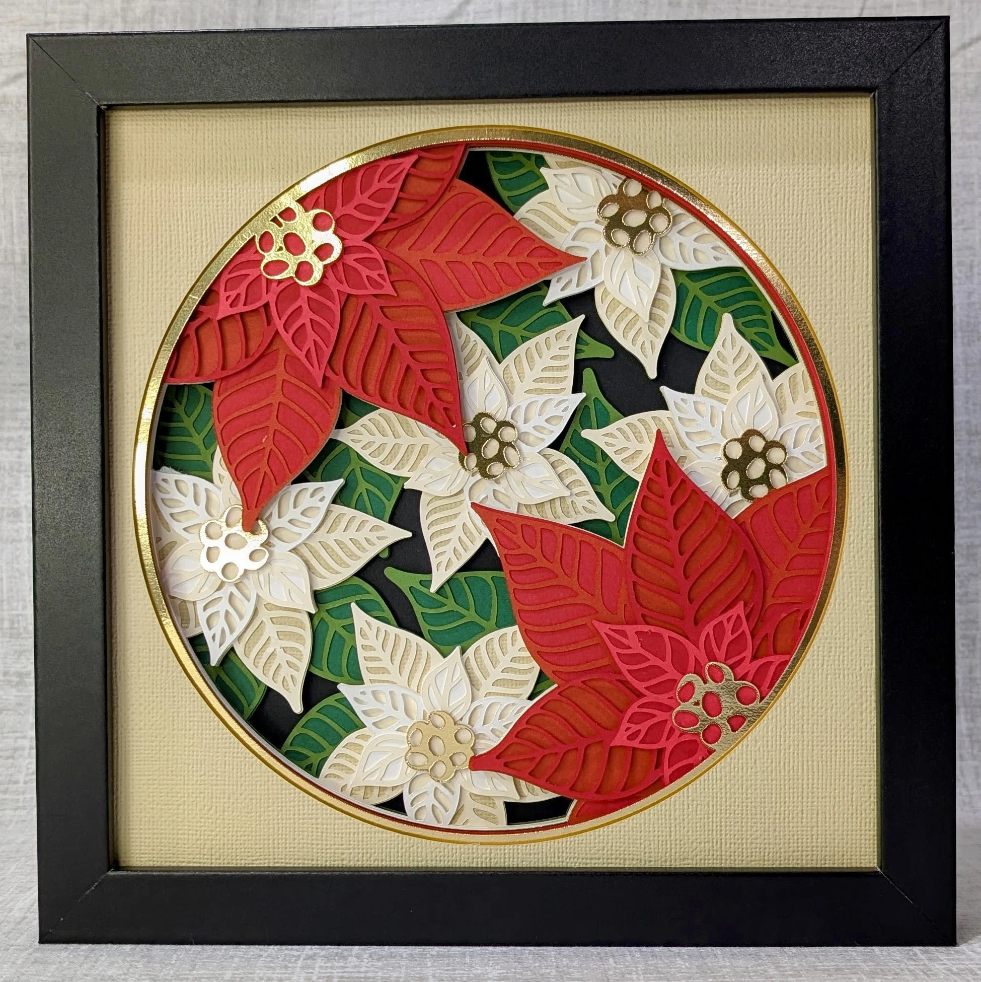 Red & White Poinsettia