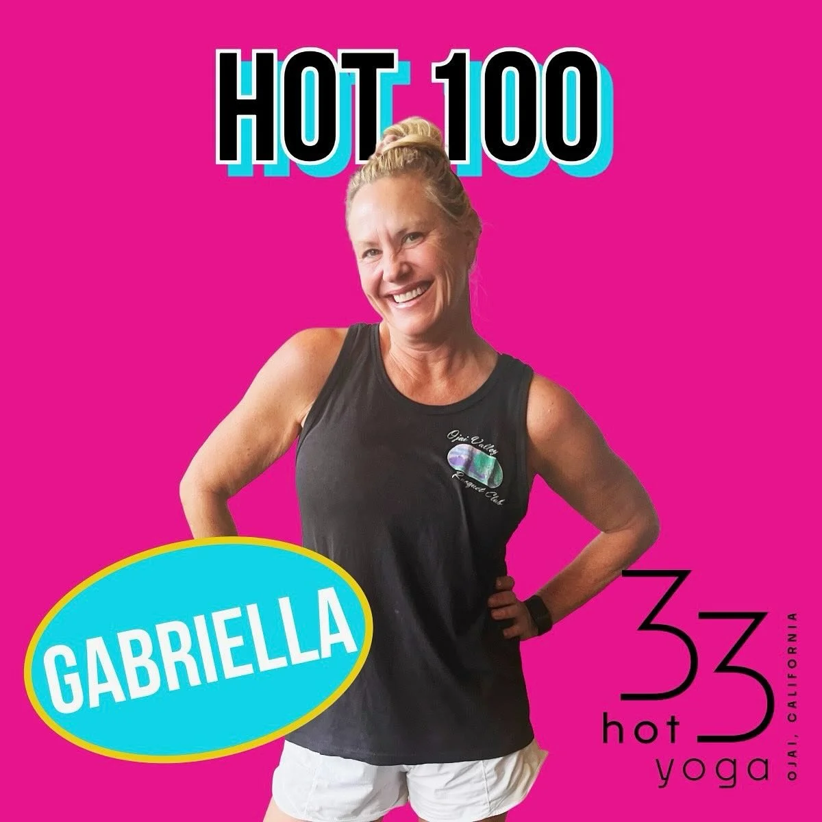 Shoutout to Gabriella on completing 100 classes at 33 Hot Yoga! We love her high energy, warm spirit, and great smile&mdash;especially in Inferno Hot Pilates. So happy to have you (and your family) as part of our community. Here&rsquo;s to 100 more!