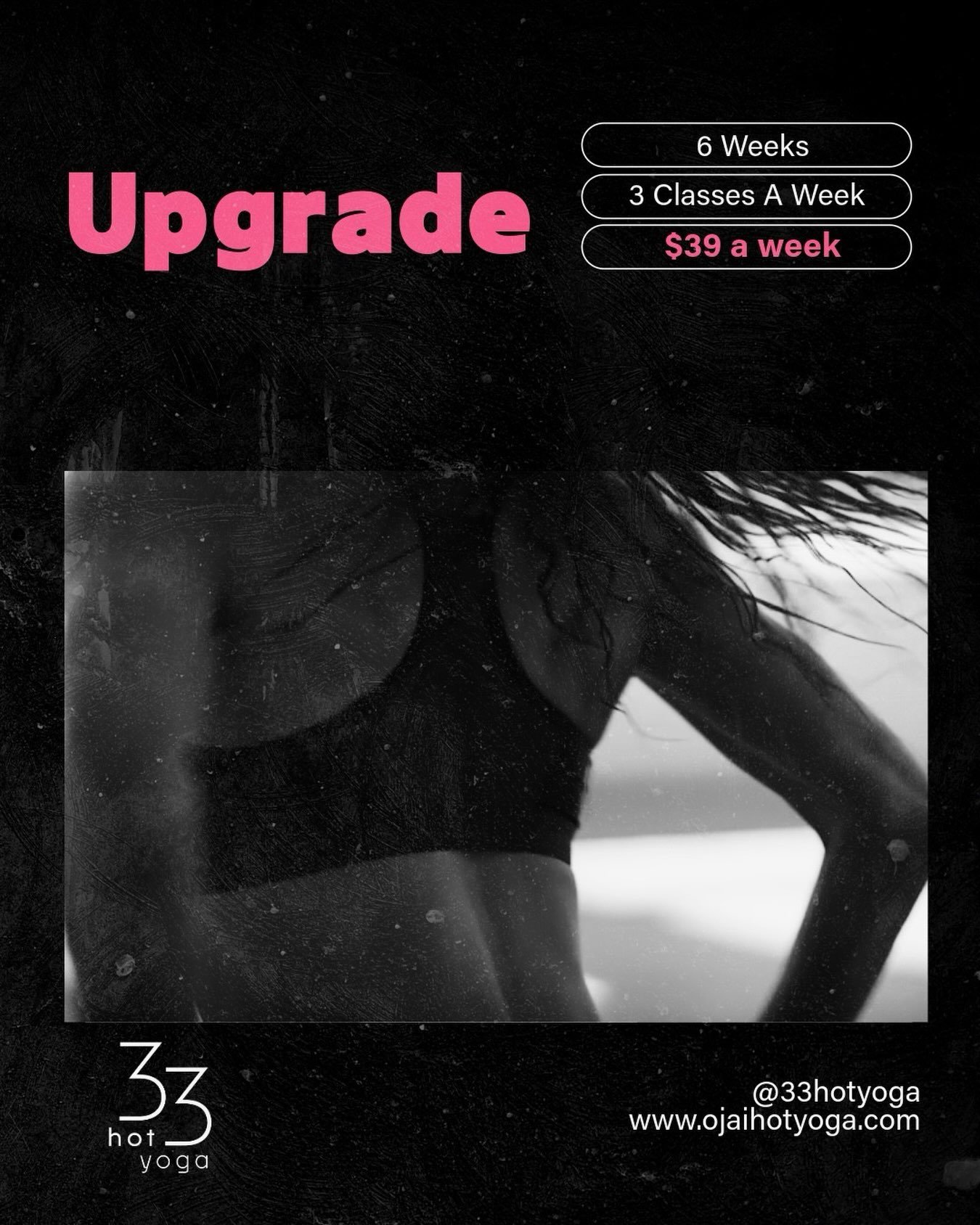 Upgrade unlocked. ✨
Six weeks of committing to Yoga and Pilates at @33HotYoga = a total mind-body transformation. 🧘&zwj;♀️🔥
Stronger, flexier, and feeling like a brand-new version&mdash;all for just $39 a week.
Are you ready to upgrade? Link in bio