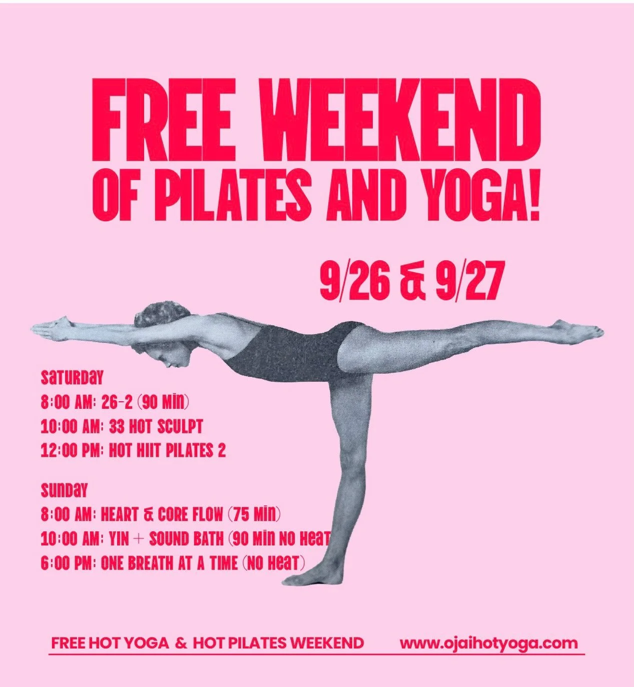 Two years of movement, magic, and community! ✨
To celebrate our 2nd Birthday, we&rsquo;re hosting a full weekend of FREE classes on September 26&ndash;27. Whether you&rsquo;re on the mat every day or it&rsquo;s been a while, we can&rsquo;t wait to pr