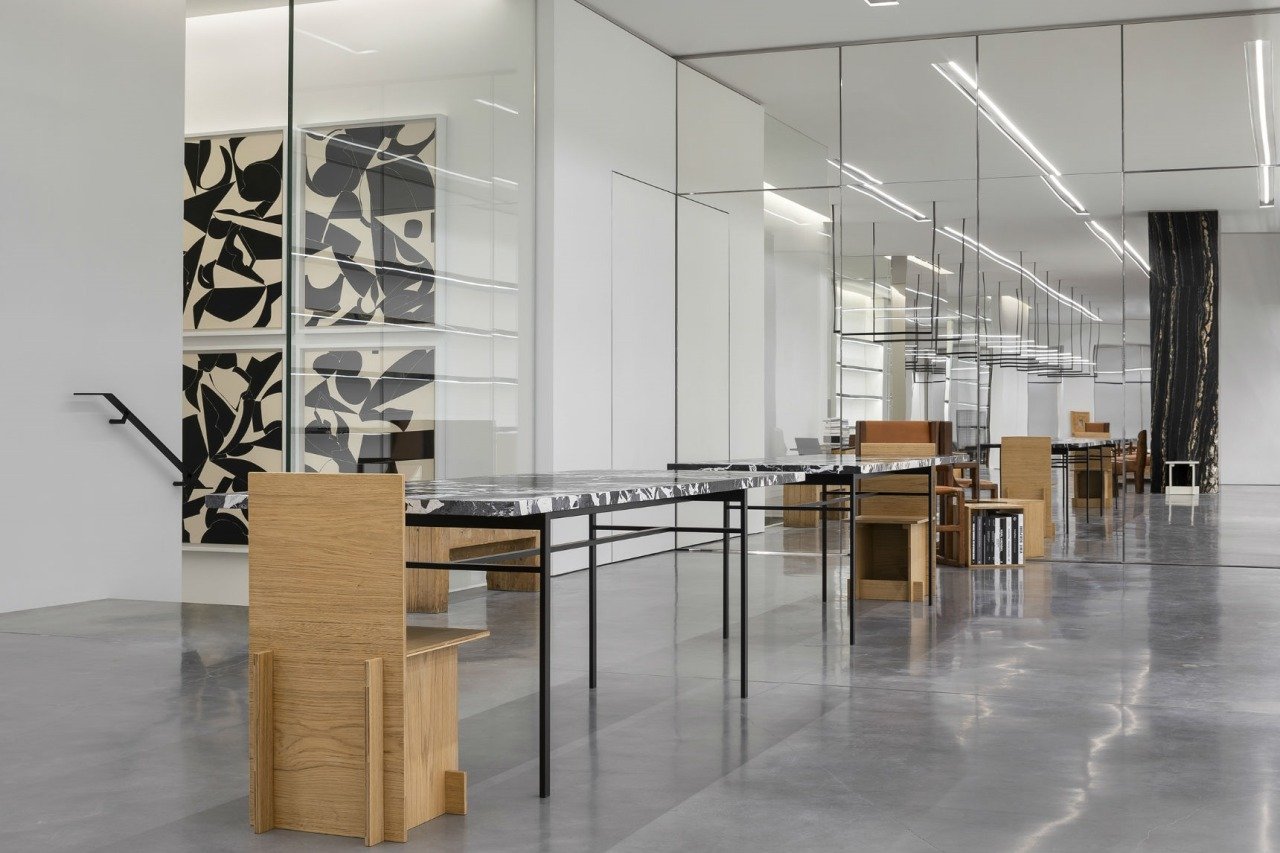 Paintings installed at CELINE, Paris, France 2019