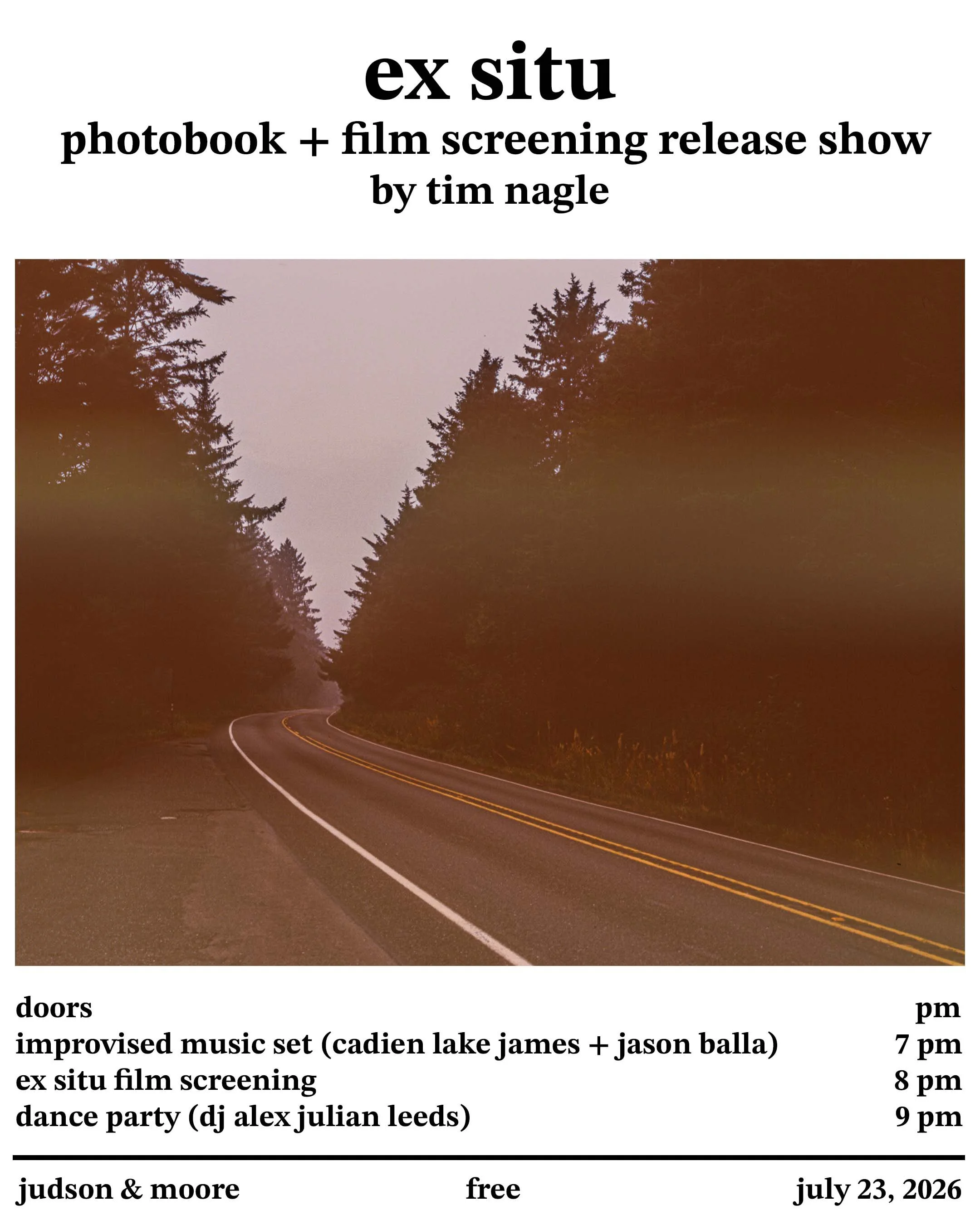 Tim Nagle's "ex situ" Release Show