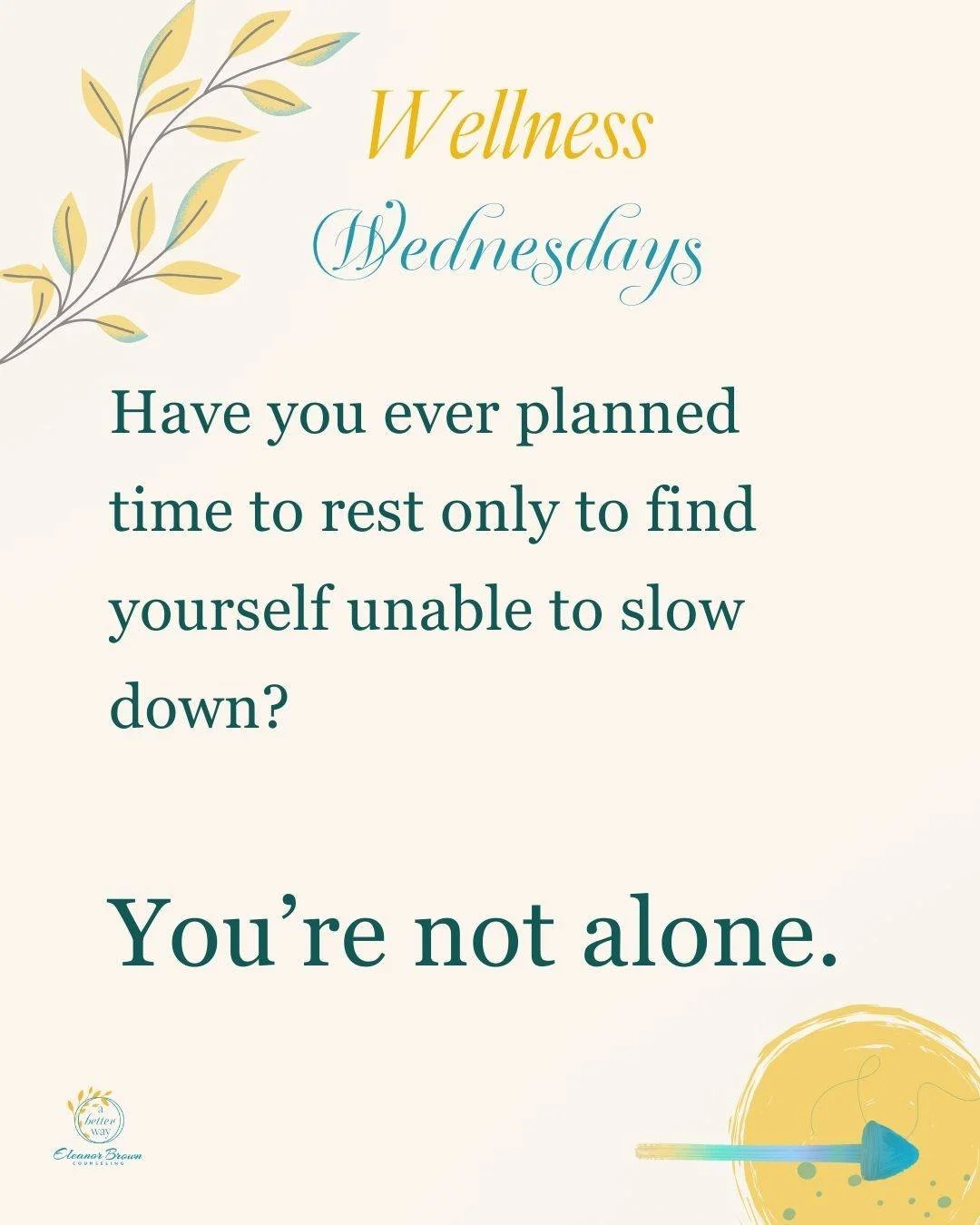 Rest feels hard for a lot of people, and it&rsquo;s not because you&rsquo;re doing something wrong.

If slowing down makes you feel anxious, restless, or on edge, your nervous system may be prioritizing safety rather than resisting calm.

This week&r