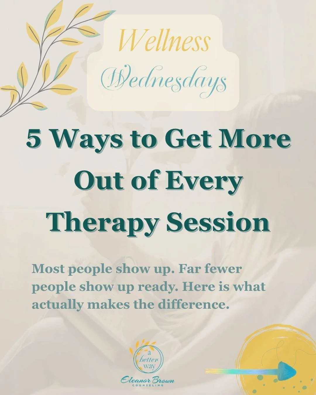 Showing up to therapy is one thing. Showing up ready is another.

Most people never learn the before, during, and after of a therapy session. They sit down, talk about what came up that week, and walk out hoping something shifted. But there is a whol