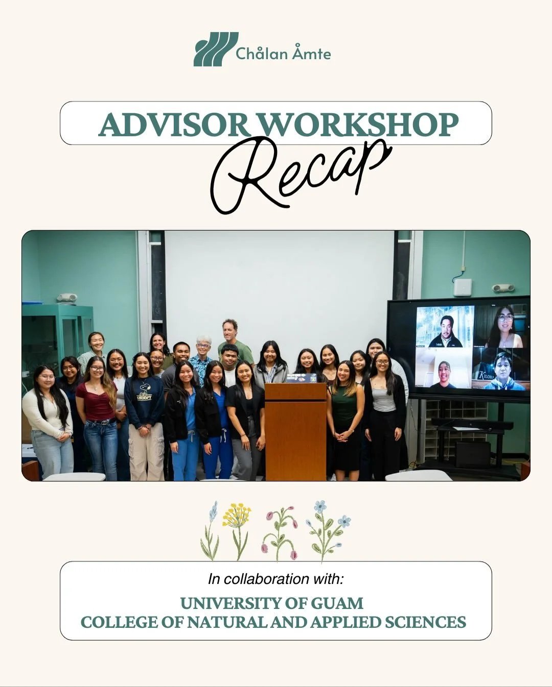 Here&rsquo;s our full recap of the Ch&aring;lan &Aring;mte &times; UOG Advisor Workshop that happened on November 20! ⭐️

We spent the evening exploring pre-health pathways, hearing from incredible panelists, and connecting students with mentors who 