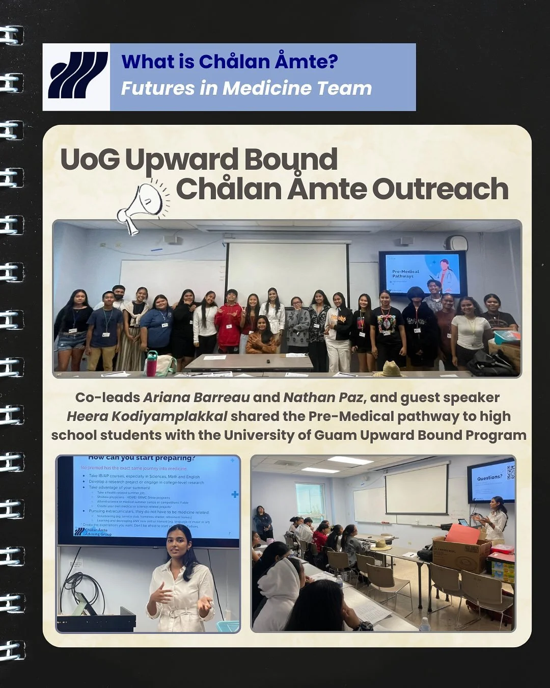 ✨ Welcome back to our &ldquo;What is Ch&aring;lan &Aring;mte?&rdquo; series! ✨

Our Futures in Medicine Team is connecting Guam&rsquo;s high school students to the pre-medical pathway&mdash;sharing mentorship, resources, and guidance for the long jou
