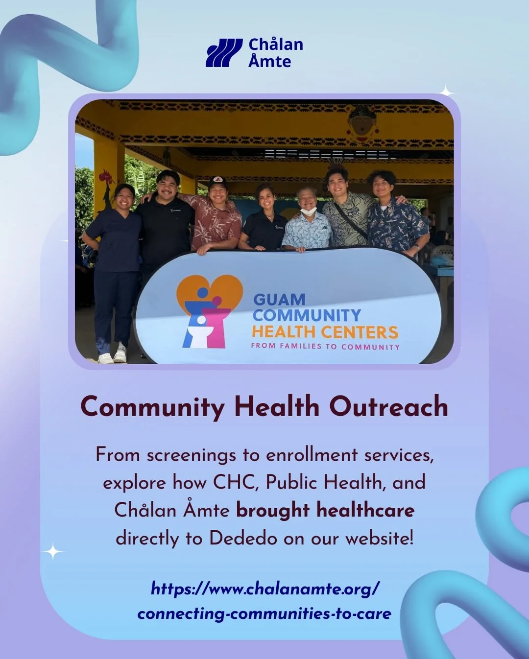 Connecting Communities to Care! 🤝

From screenings to Medicaid enrollment support, we were proud to serve alongside @guam.chc and @dphssguam in Dededo for a Community Outreach.

&ldquo;As Guam continues to address healthcare access disparities, even