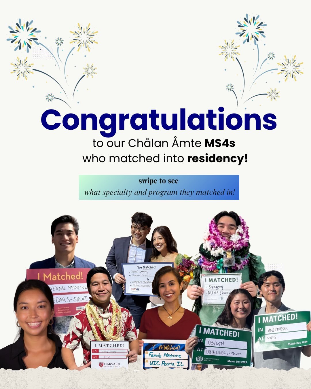 Congrats on your Match, Doctors!! 🎉💙

Your hard work has paid off and we are so proud to celebrate you. Wishing you all success in residency and beyond! 🥼🩺