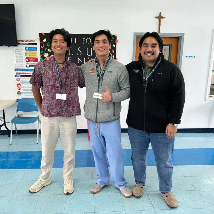 Medical students speak with 22 Nortre Dame High School students about becoming a doctor. “When I was growing up on island, I saw medical school and medical students as so far away, and it was often difficult to envision myself in that position... The