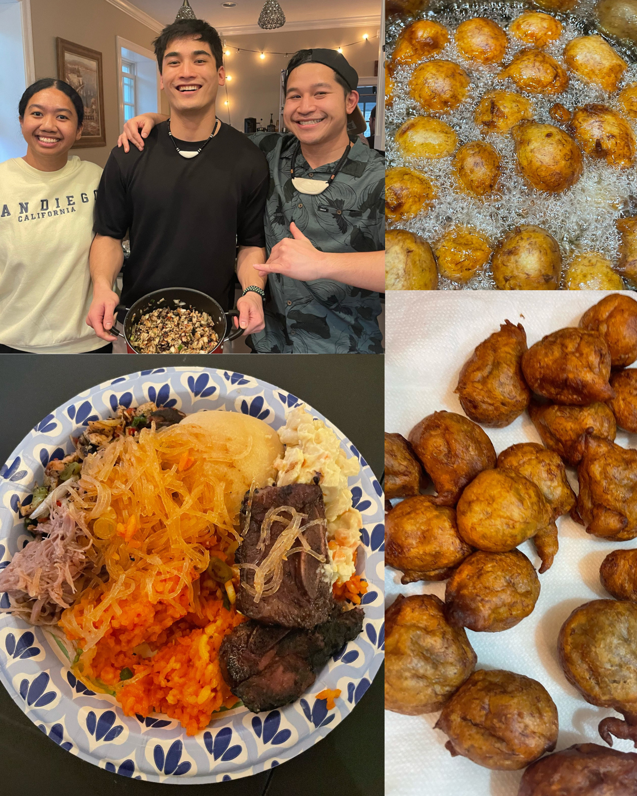 Co-founders find time during clinical rotations to make kelaguen, buñelos aga, and BBQ for fellow medical students.