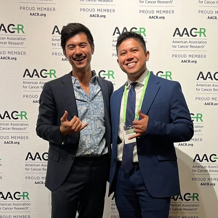 Eric Pineda delivers a moving oral presentation at AACR entitled “From patient to advocate: A personal story of roots, resilience, and research”. Eric shares how his journey through cancer treatment fueled his commitment to care for future cancer pat
