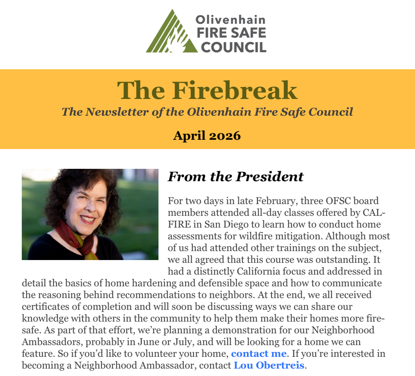 The Firebreak Newsletter - April 2026