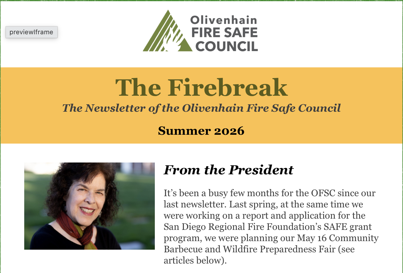 The Firebreak Newsletter - Summer 2026 