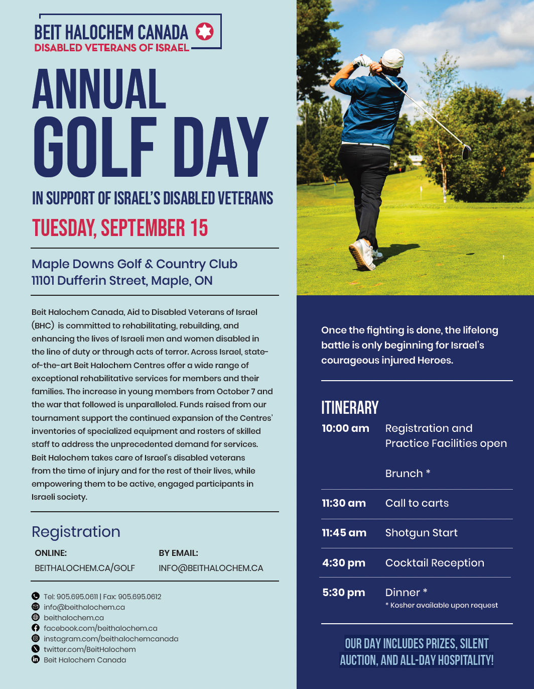 BHC Annual Golf Day 2026 | Flyer