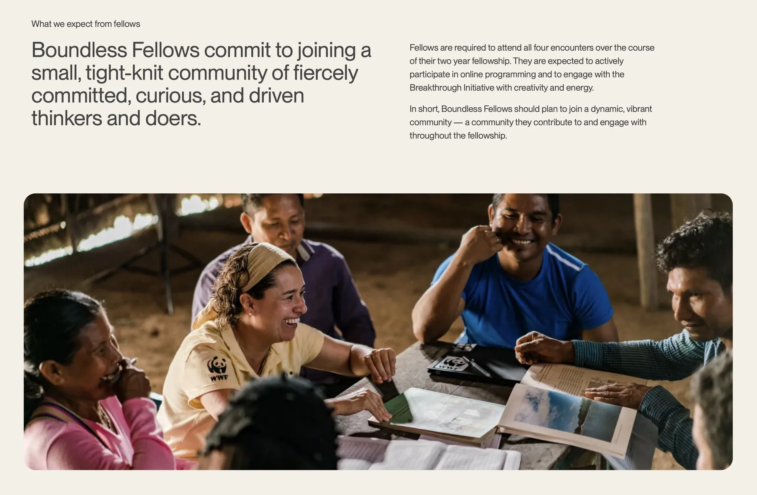 expectations for Boundless Fellows