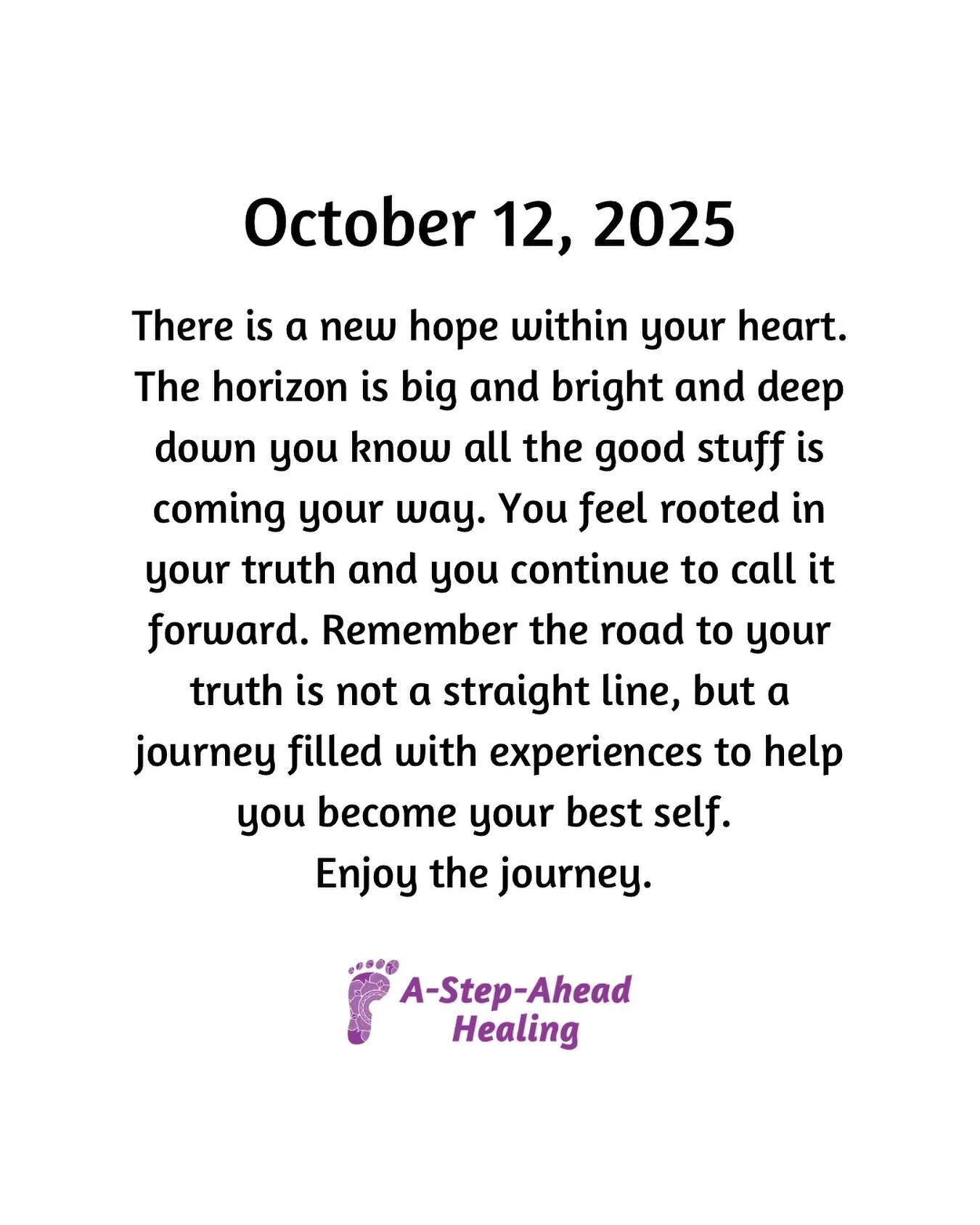Going old school today. There&rsquo;s something in your heart that will push you to move in the direction of your truth. Enjoy the journey. #astepaheadhealing #guidance #heart #truth #best #self