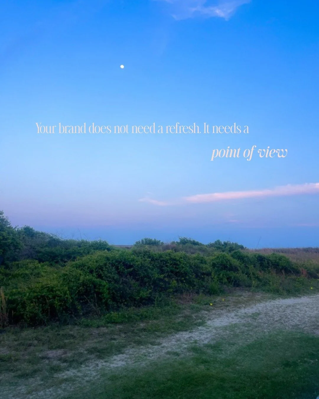 A brand that is no longer converting does not automatically need a visual overhaul. Most of the time, it needs a stronger position. 

If your content is polished but forgettable, if your audience sees activity but not distinction, if your message cou