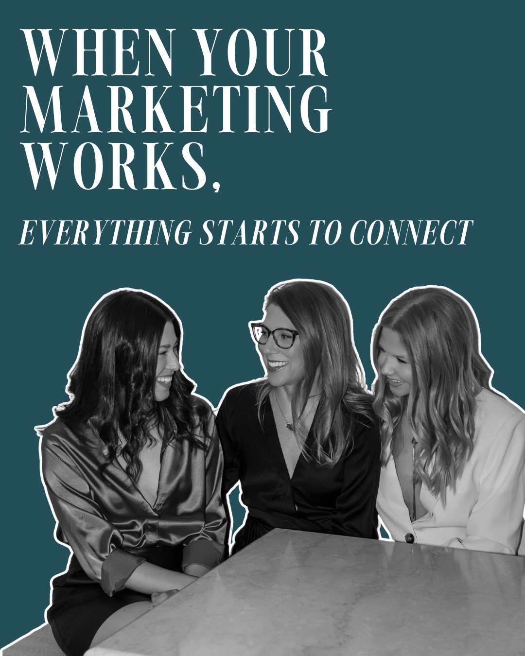✨ When your marketing works, everything starts to connect.

Your content feels intentional.
Your messaging becomes consistent.
And your marketing finally works together.

And that&rsquo;s when everything starts to connect.

Most agents aren&rsquo;t m