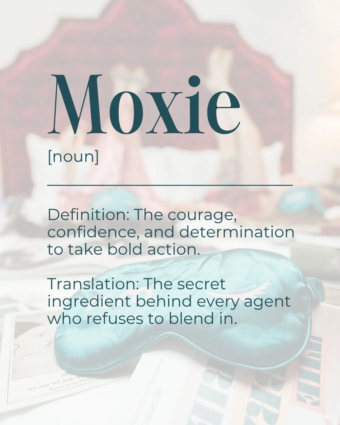Moxie: the secret ingredient behind every agent who refuses to blend in.

Because the agents attracting more listings, generating more leads, and growing their visibility aren't playing it safe.

They're showing up boldly. 💁♀️ 

&mdash;

REM | Real 