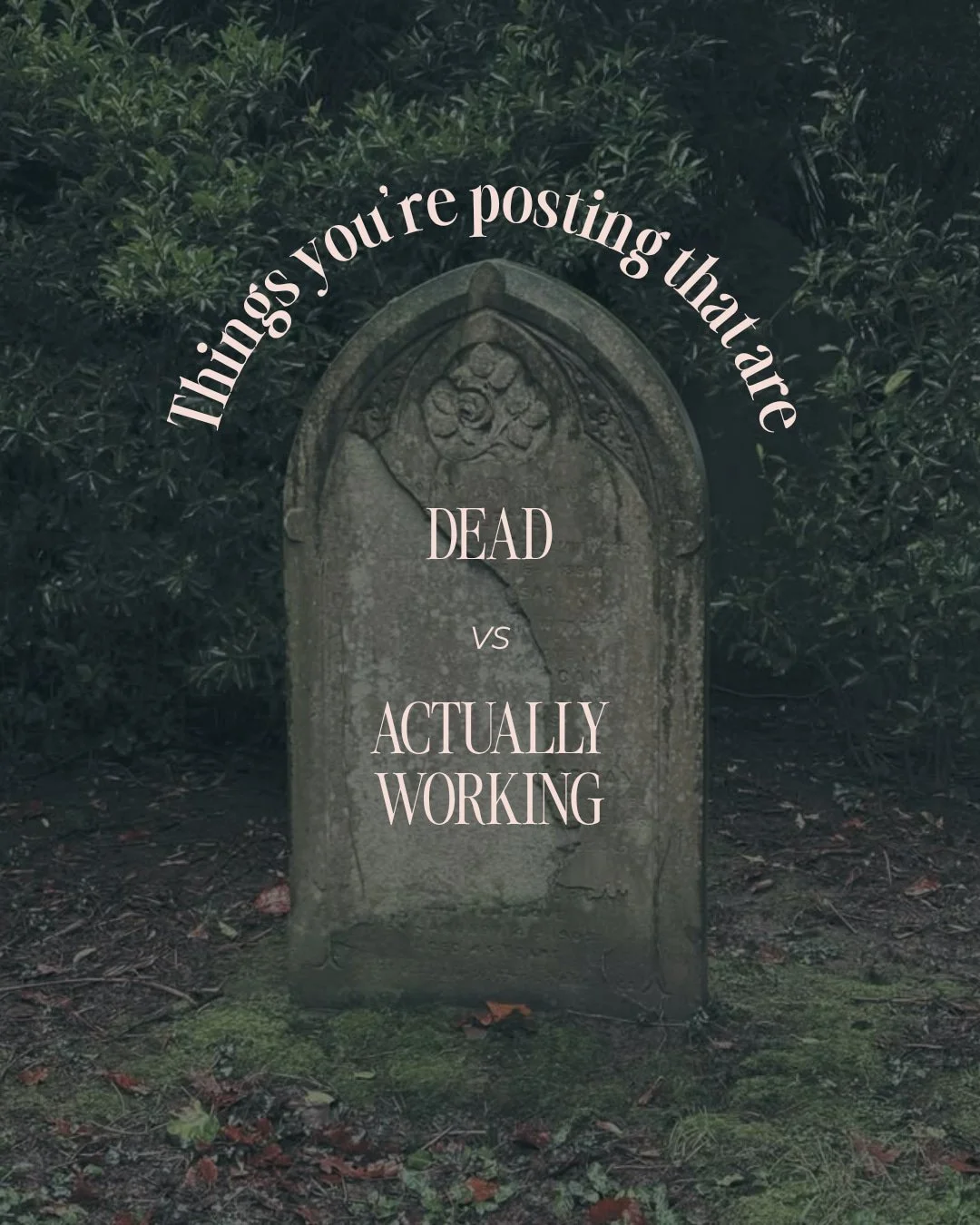 RIP ☠️ 

It had a good run: four years of the same five templates and one too many quotes about believing in yourself...

Swipe through what's officially #dead this spooky season and what's actually earning attention right now.

REM | Real Estate Mar