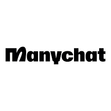 Manychat logo with black text on a white background.