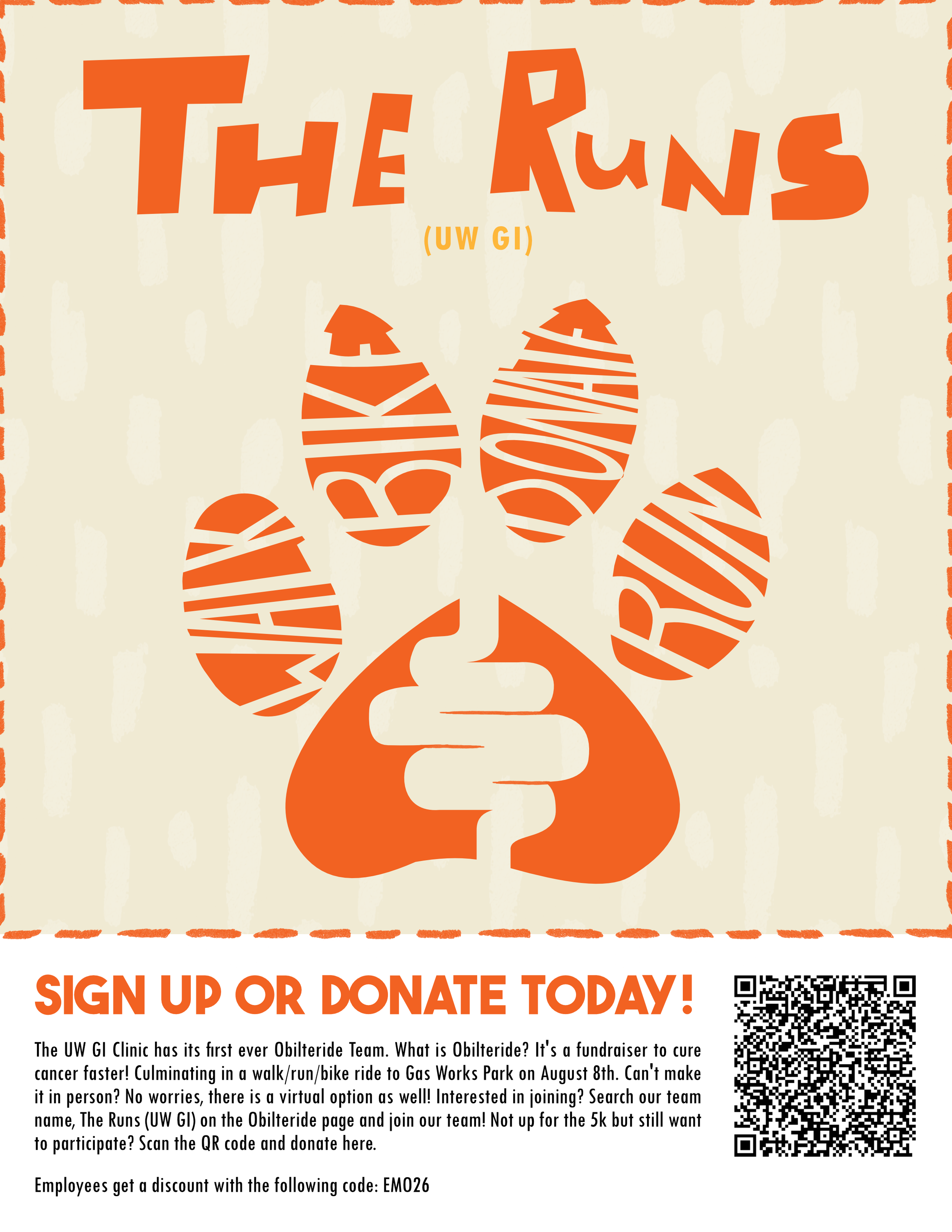  Poster created for a local charity event for a Gastroenterology Clinic 
