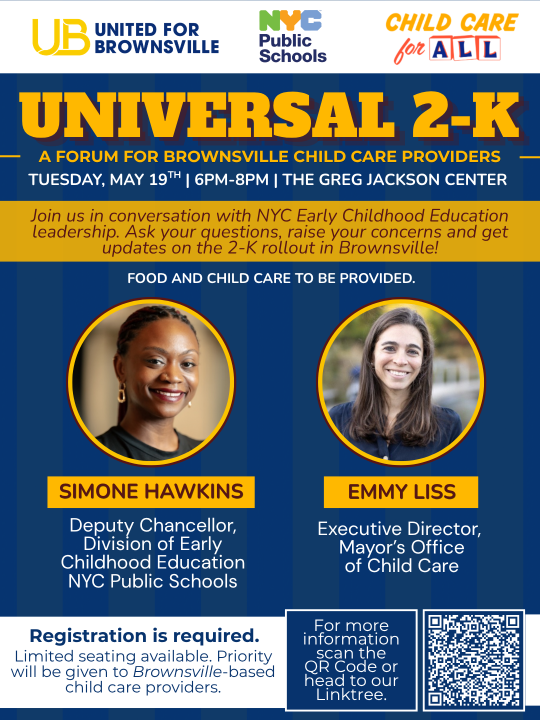 Calling all Brooklyn Brownsville  Childcare Providers