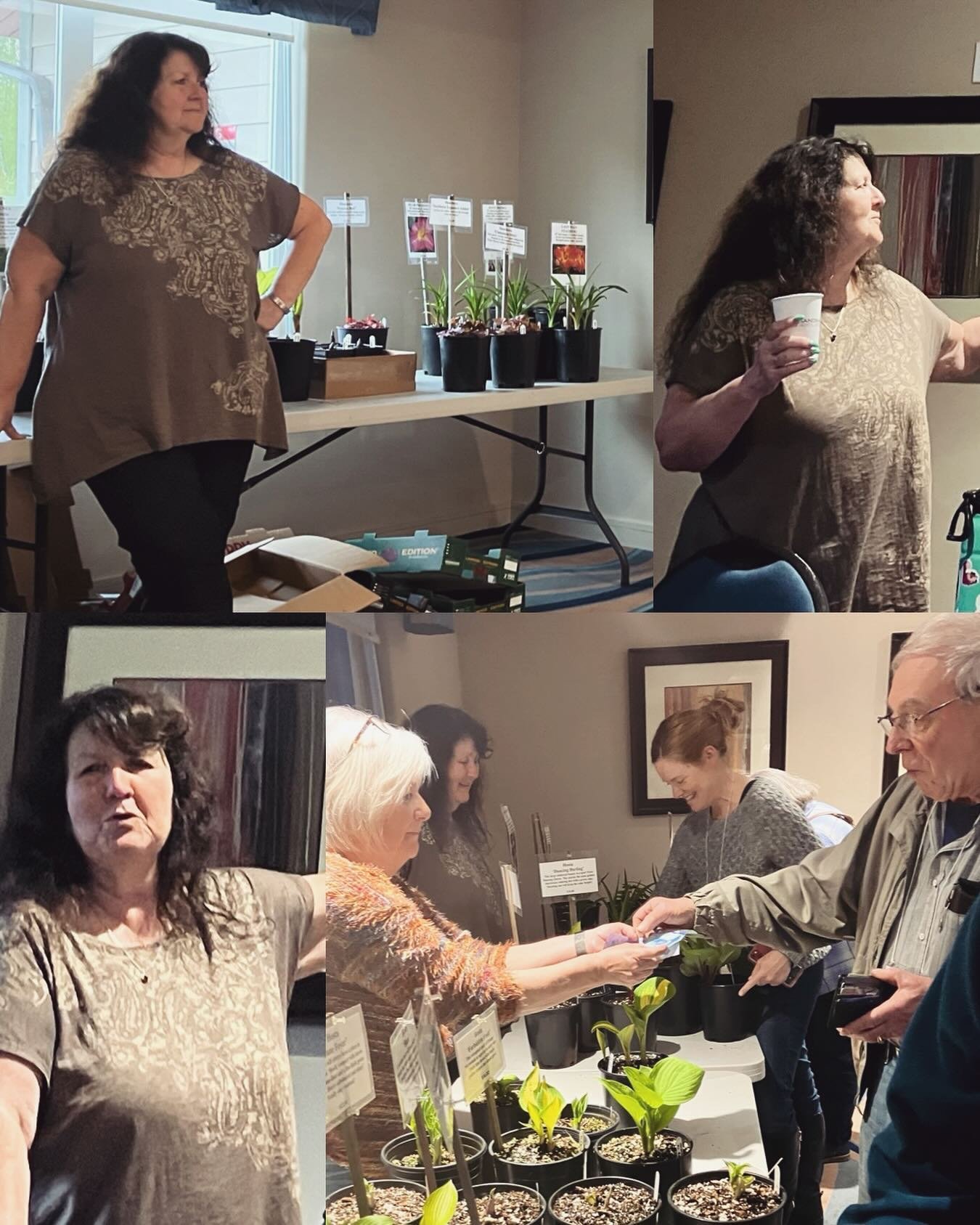 At last night&rsquo;s monthly #gardenclub meeting we were excited to feature the well known captivating #guestspeaker Pam Erikson of @eriksonsdaylily on what excites her most in 2024. The well attended event was such an #inspiration &amp; she even br