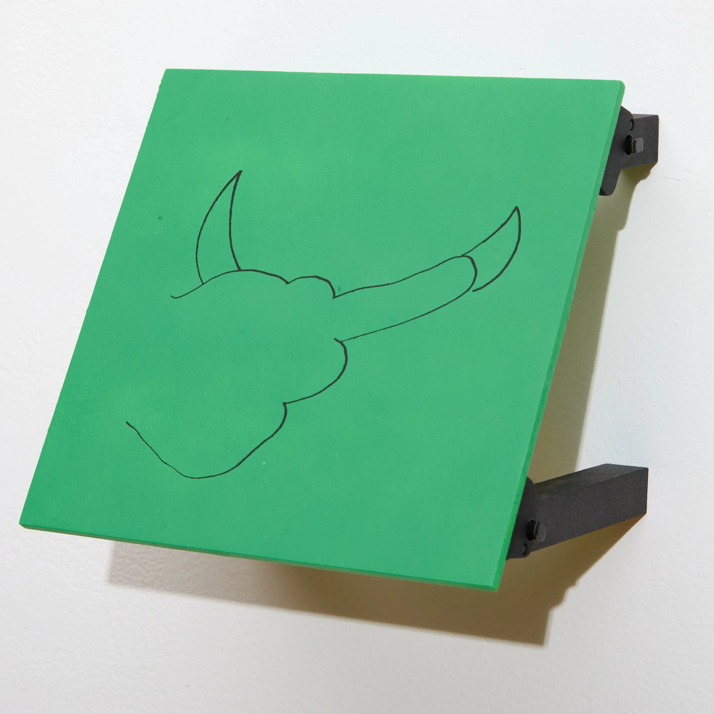 Joe "Spirit of the BerdsCarnival" 2023, Acrylic & silkscreen on board, 3-D printed legs