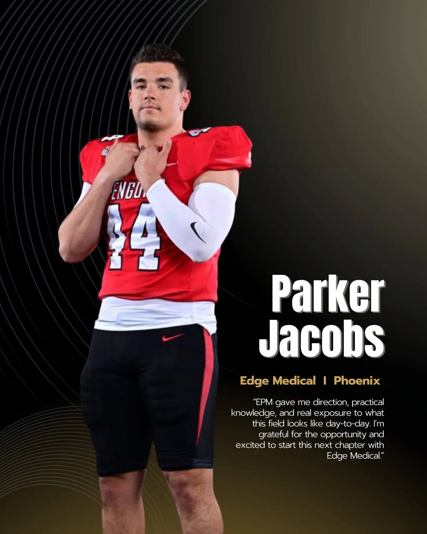 Congrats to the newest Elite Performance Medical Athlete Placement, Parker Jacobs! 👏⁠
⁠
Parker, a recent Youngstown State University grad who also played at Robert Morris University, has accepted a position with Edge Medical under Nhat Phung in Phoe