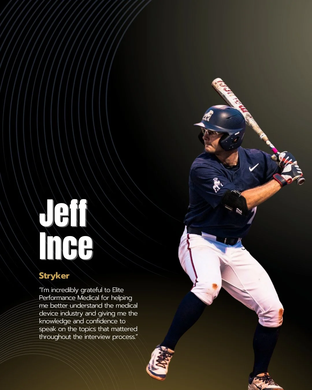 Another athlete officially making the jump into medical device sales! ⁠
⁠
Congratulations to our newest Elite Performance Medical Athlete Placement, Jeff Ince!⁠
⁠
Jeff has officially accepted a position with Stryker, joining their Sports Medicine Tea