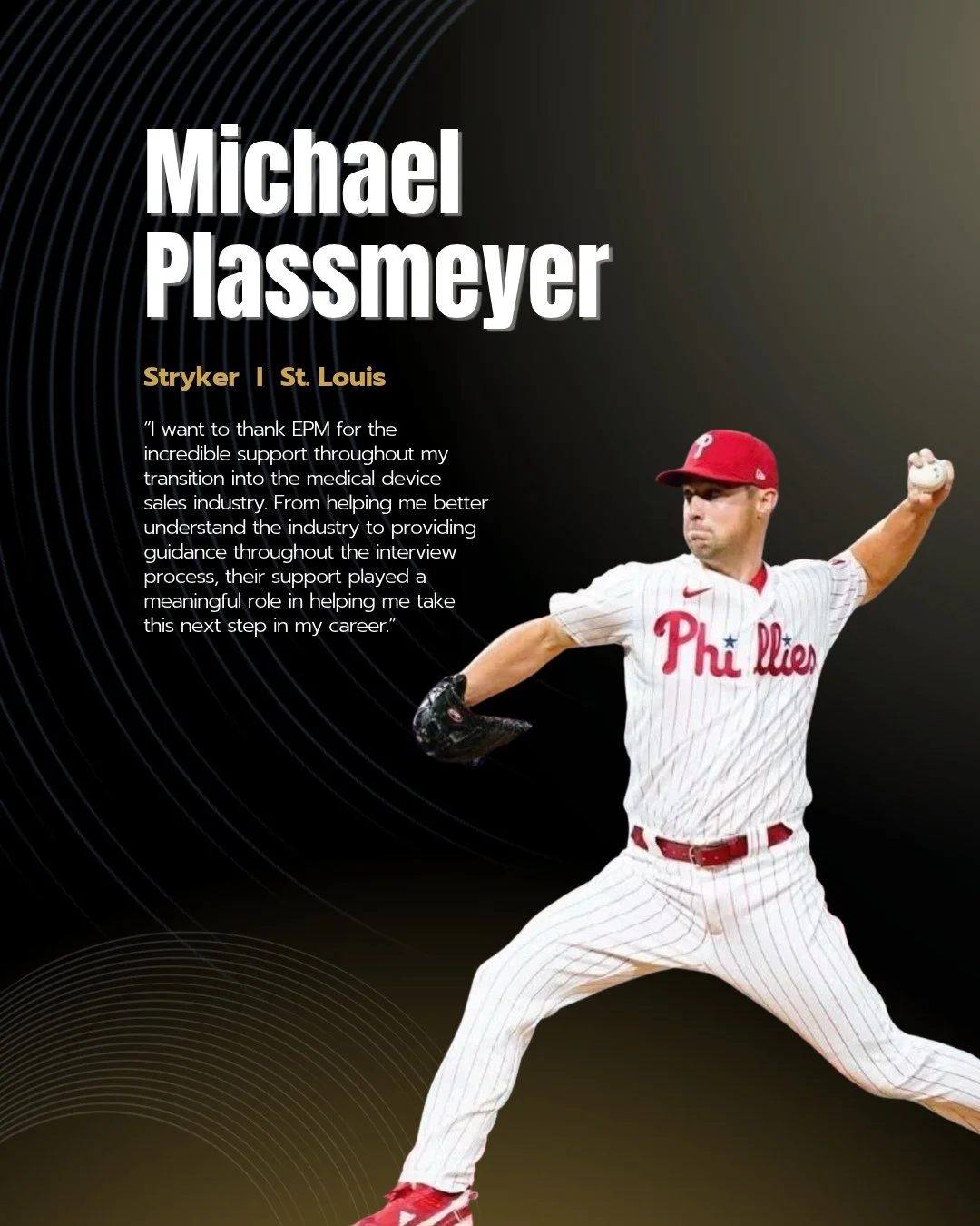 NEW ATHLETE PLACEMENT!⁠
⁠
Congratulations to Michael Plassmeyer on accepting a position with Stryker in St. Louis!⁠
⁠
A former MLB pitcher and University of Missouri standout, Michael is taking the competitive mindset, discipline, and resilience he d