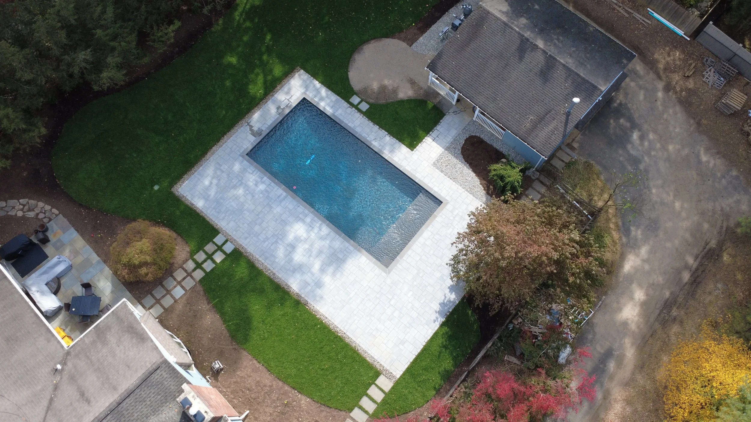 Saddle River Pool Renovation - Paver Patio, coping, tile, replaster, reforming, etc.