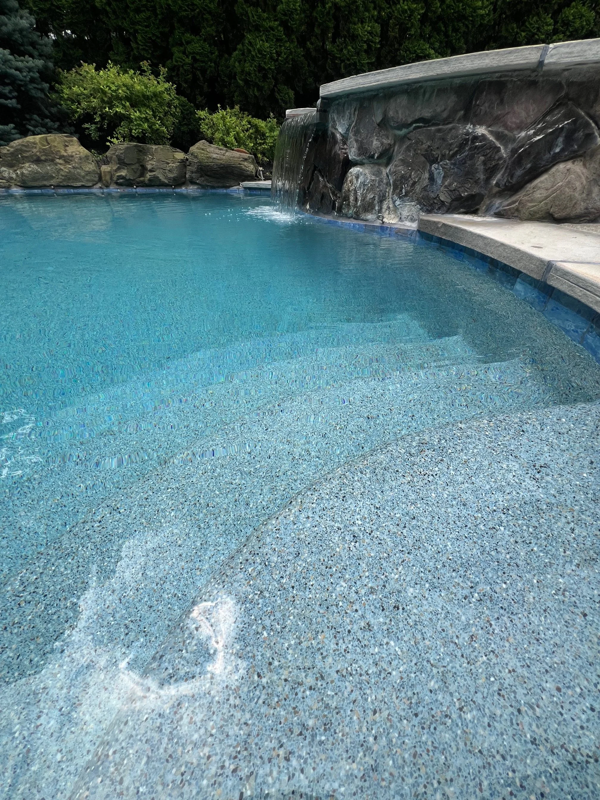 Washington Township, New Jersey Pool Pebble Tech Plaster - Schneider Pool Construction
