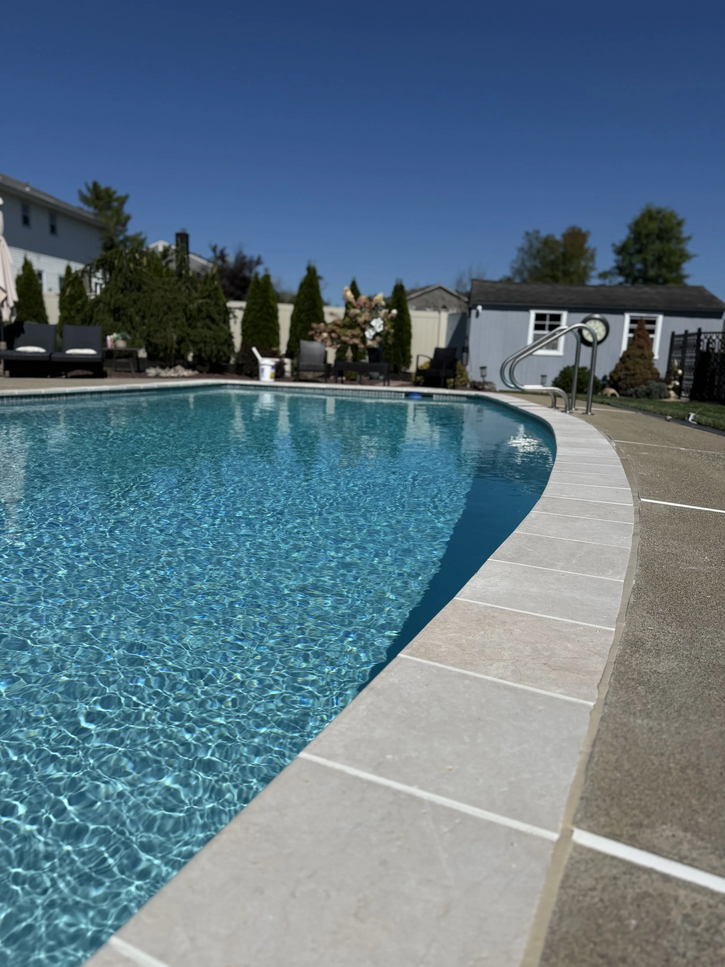 Fairfield, New Jersey Pool Coping - Schneider Pool Construction