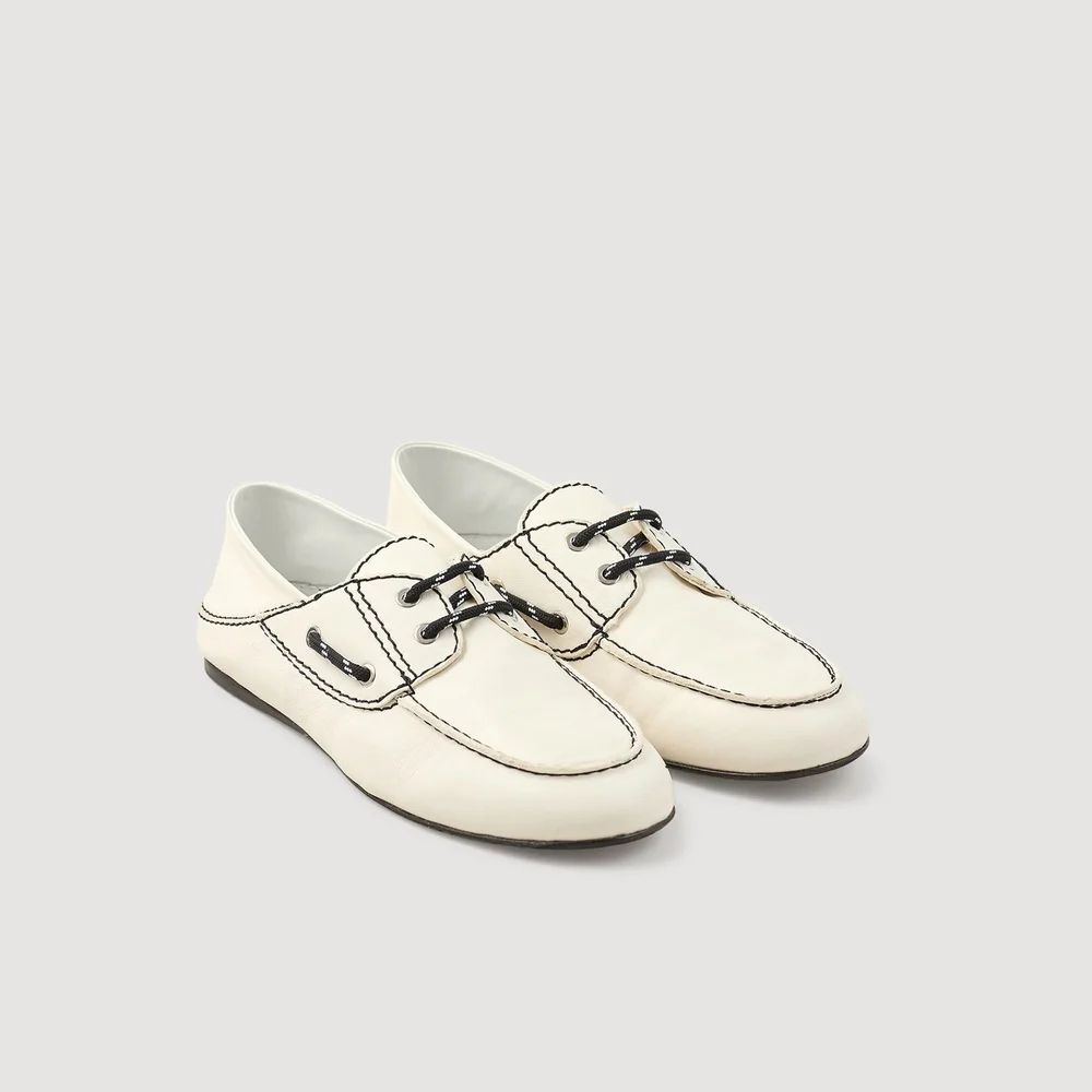 Sandro White Loafers 