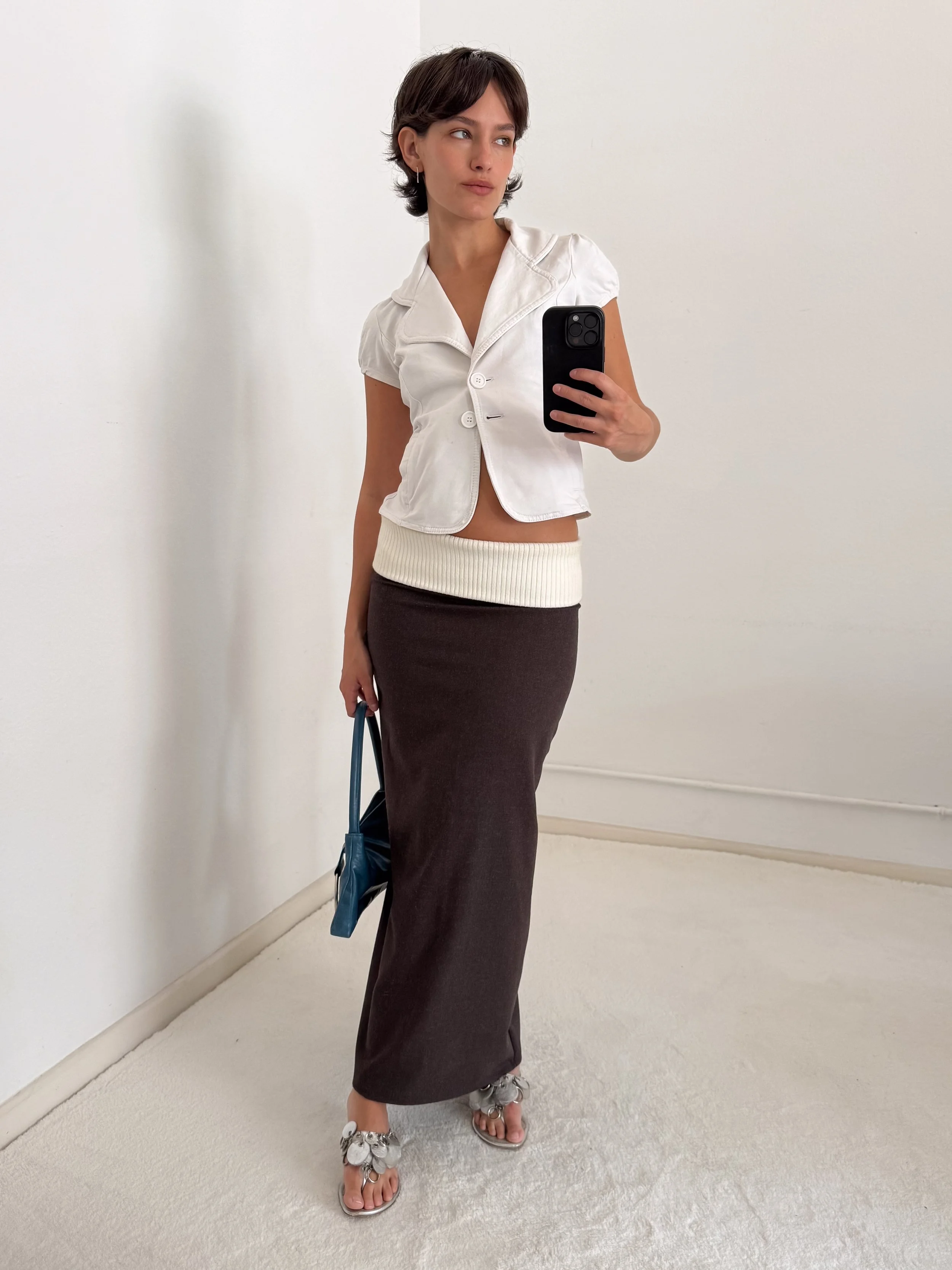 brown skirt 