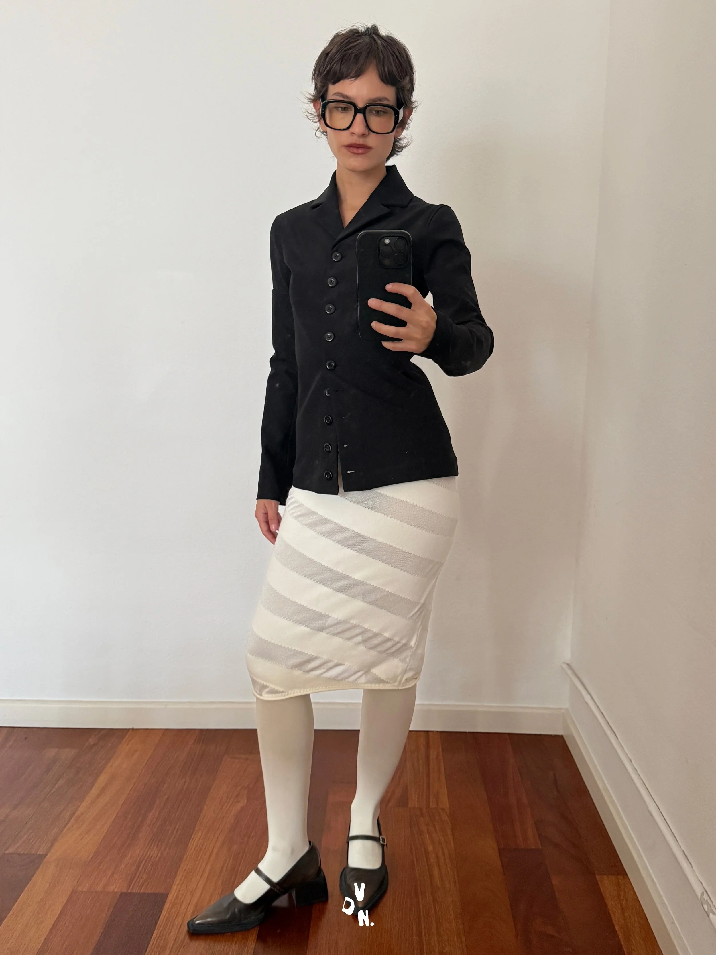 black and white look 