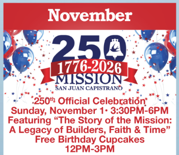 SJ Mission 250th Birthday Celebration - Interest List